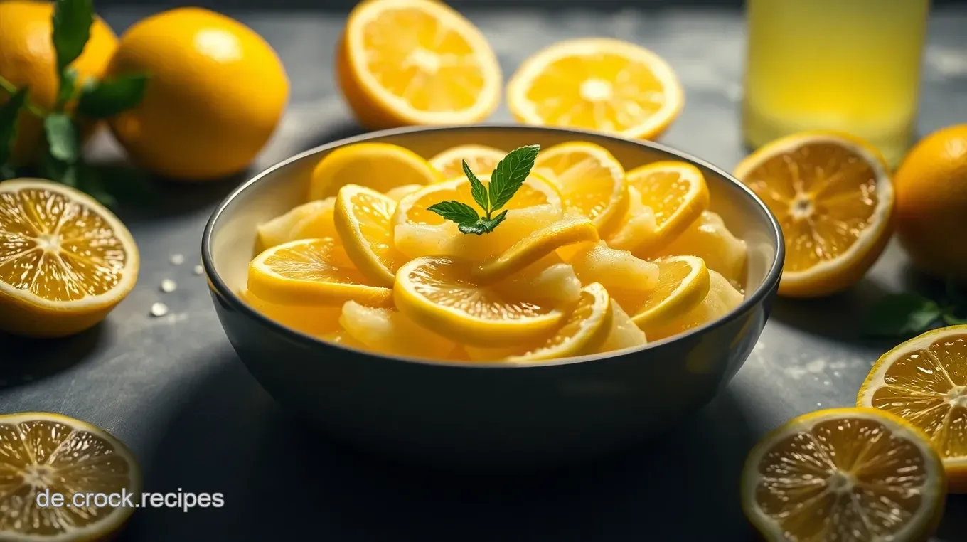 Frischer Limoncello aus eigener Herstellung