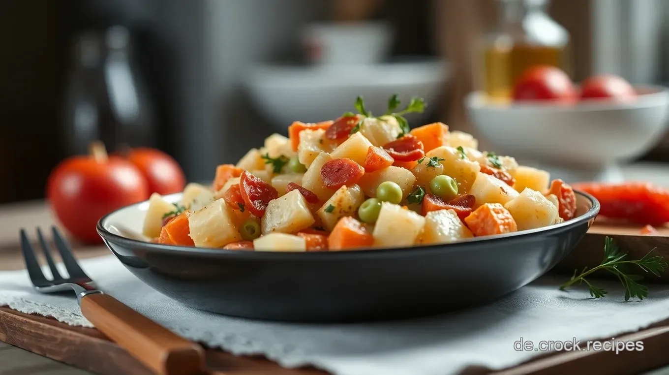 Klassischer französischer Kartoffelsalat – Ein Genuss aus der Provence Klassischer französischer Kartoffelsalat – Ein Genuss aus der Provence