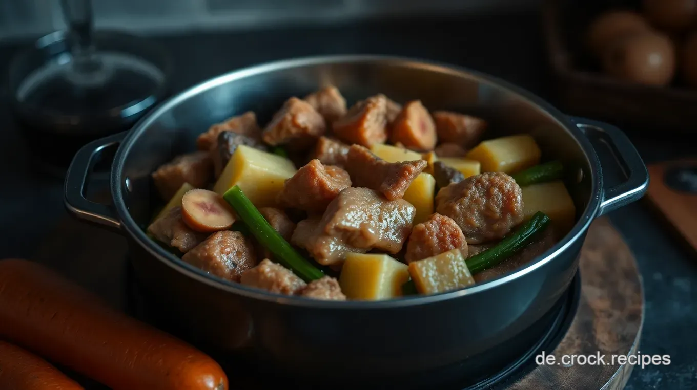 Klassisches Rezept Ofenmeister: Saftiger Schmortopf mit Gemüse Klassischer Ofenmeister-Schmortopf mit Gemüse und saftigem Fleisch