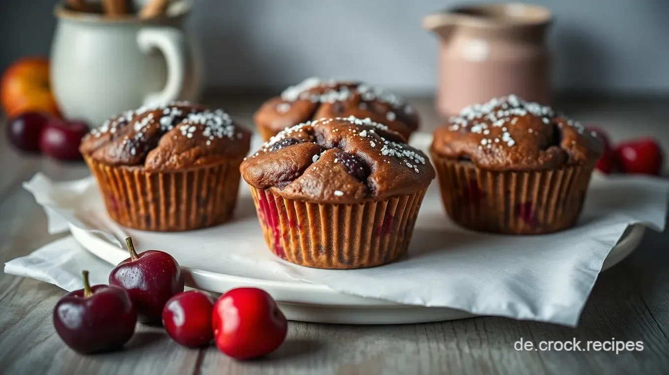 Schokoladige Kirsch-Muffins: Süße Versuchung aus dem Ofen