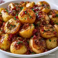 Bauernpfanne mit Kartoffeln mit Speck