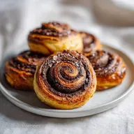 Bl&auml;tterteig Nutella Schnecken Rezept: 25 Min.