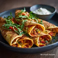 25Minuten TortillaWraps mit PaprikaM&ouml;hrenF&uuml;llung Gesund Vegetarisch