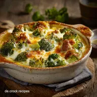 &Uuml;berbackener Brokkoli mit Frischk&auml;se und Hack Cremiger Auflauf in 45 Min