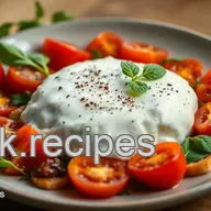 Sommerfrische Burrata: Mein Tomaten-Pfirsich-Traum!
