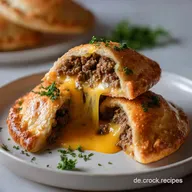 Cheeseburger MiniCalzone: Saftige Teigtaschen zum Selbermachen