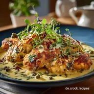 H&auml;hnchen Piccata Rezept einfach Cremige ZitronenKapernSo&szlig;e in 45 Min