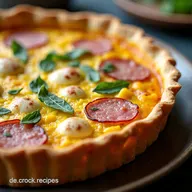 Herzhaftes Clarks Quiche Rezept Rustikal mit Speck Zwiebeln und K&auml;se