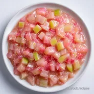 Rhabarberkompott mit Vanillepudding
