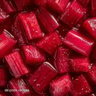 Eingemachtes Rhabarberkompott: 4 Gl&auml;ser