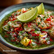 Klassisches Garnelen Ceviche Frische LimettenMarinade