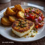 Gebratener Feta mit Backkartoffeln Tomatensalat: 75 Min. Urlaubsgenuss