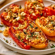 Gef&uuml;llte Paprika mit Couscous