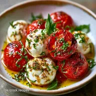 Gegrillte Tomate mit Mozzarella in 20 Minuten