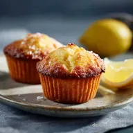 Saftige Fr&uuml;hst&uuml;cksMuffins Grie&szlig; und Joghurt Seelenw&auml;rmer mit Zitrone