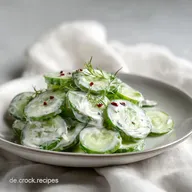 Gurkensalat mit Joghurt Dressing: Knackig und Frisch