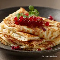 Bliny Rezept: Hauchd&uuml;nne russische Pfannkuchen (S&uuml;&szlig; Herzhaft)