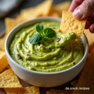Einfacher Dip f&uuml;r Silvester Guacamole Blitzrezept