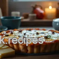 Herzhafte Staudensellerie-Schalotten-Tarte mit K&auml;se &ndash; Ein Familienfavorit