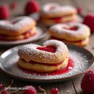 Herzkekse f&uuml;r Verliebte zum Valentinstag Gl&uuml;ck zum Naschen