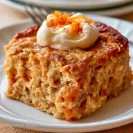 Carrot Cake Baked Oats mit Banane