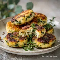 Puffer aus H&uuml;ttenk&auml;se mit Kr&auml;utern: F&uuml;r 8