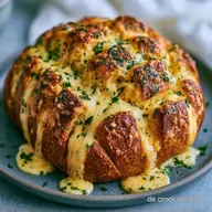 K&auml;se Zupfbrot zum Grillen mit Knoblauch
