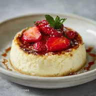 Rezeptkaesekuchen ohne Boden: Cremiger K&auml;sekuchen mit Quark