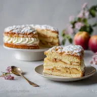 Apfeltorte mit Sahnehaube: Omas bester M&uuml;rbeteig-Klassiker