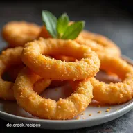 Knusprige Krosse Zwiebelringe aus der Heiluftfritteuse Der ButtermilchPankoTrick