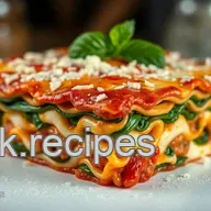 K&ouml;stliche Spinatlasagne: Herzhaftes Familienrezept f&uuml;r jeden Anlass