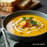 Cremige K&uuml;rbissuppe mit Kokosmilch Mein HerbstHighlight