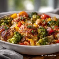 Low Carb Gericht mit H&auml;hnchen & Gem&uuml;se