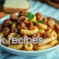 Blitz-Rezept: Makkaroni Hackfleisch Cheddar Makkaroni mit - Saulecker!