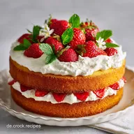 Naked Cake: Fluffy Biskuit mit Mascarpone Creme