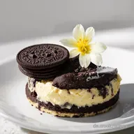 Oreo Vanillecreme Dessert mit Blumengru Mein Oreo Traum