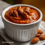Paprika Tomaten Aufstrich mit Mandeln: Rauchig-S&uuml;&szlig;er Umami-Dip