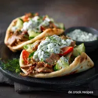 Pita Taschen Salat mit Gyros: Das einfache Rezept mit cremigem Tzatziki
