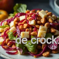 Leckerer Radicchio-Salat mit Ziegenk&auml;se und Waln&uuml;ssen &ndash; Einfach und Schnell