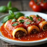 Beste Rindfleisch und K&auml;seCannelloni Herzhaftes Familienrezept