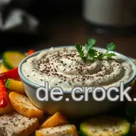 Leckerer schwarzer Sesam-Dip mit ger&ouml;stetem Gem&uuml;se f&uuml;r jede Gelegenheit