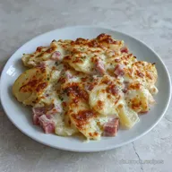Spargelauflauf Mit Schinken Und Kartoffeln