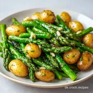 Spargelpfanne mit Kartoffeln: Knusprig
