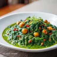 Spinat Curry Kichererbsen Linsen: Cremig