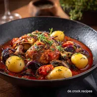 TomatenChampignonGulasch mit Rotkohl: Herzhaftes Pilzgl&uuml;ck