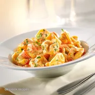 Tortellini mit AjvarFrischk&auml;seSo&szlig;e: In 25 Min. fertig