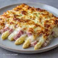 &Uuml;berbackener Wei&szlig;er Spargel f&uuml;r 4 Personen