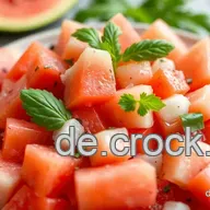 Wassermelonen-Feta-Salat: Sommerlich leicht & lecker!