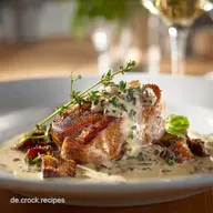 Gednstete Wachteln: Zartes Gefl&uuml;gel in cremiger Riesling-Sauce