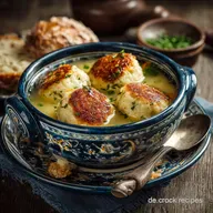 Ungarische Leberkn&ouml;delsuppe Rezept: Zarte Kn&ouml;del